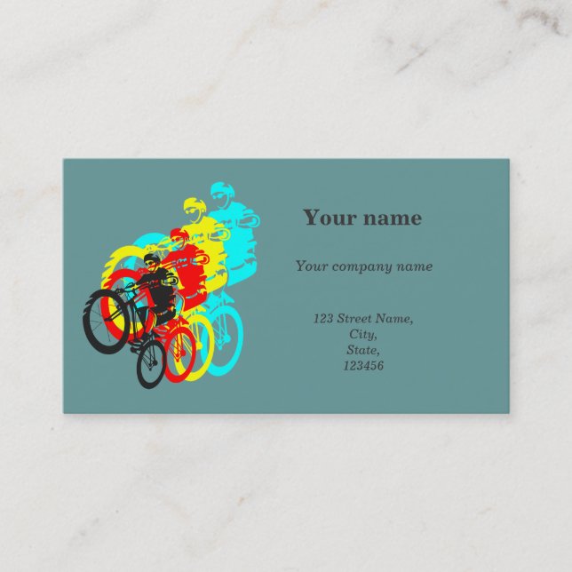 CARTE DE VISITE VTT (Devant)