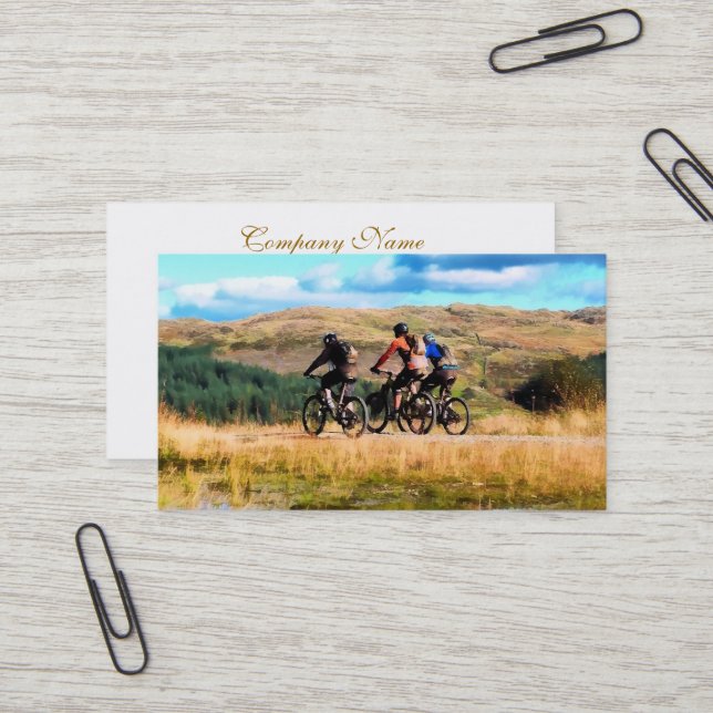 CARTE DE VISITE VTT (Devant/Arrière en situation)
