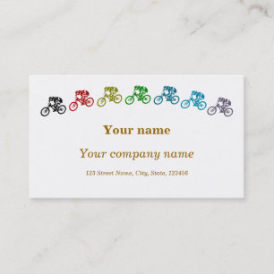 Carte De Visite VTT coloré