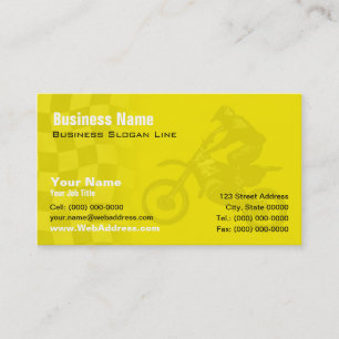 Carte De Visite VTT, Course de moto, Contact de l'équipe MX