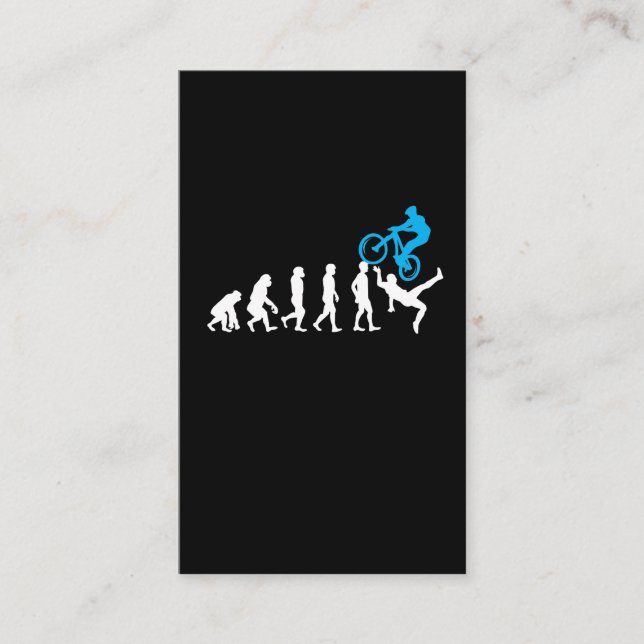 Carte De Visite VTT Evolution Cycliste MTB Funny Biker (Devant)