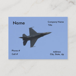 Carte De Visite Vue de côté F-16