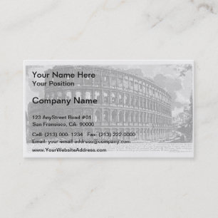 Carte De Visite Vue de Giovanni Piranesi- d'amphithéâtre de