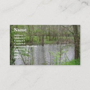 Carte De Visite Vue de la rivière