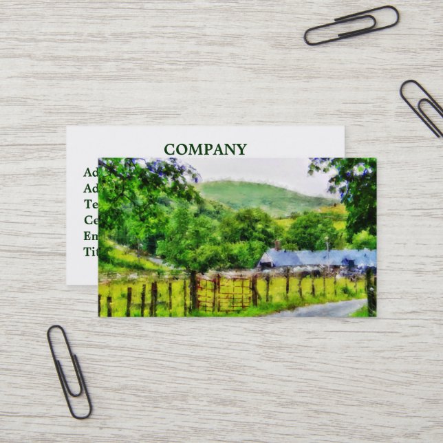 CARTE DE VISITE WALES (Devant/Arrière en situation)