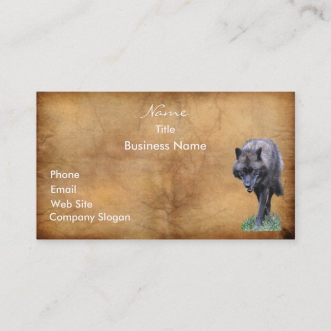 Carte de visite WALF WALF ou carte de profil (Devant)