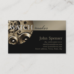 Carte de visite Watchmaker Classy