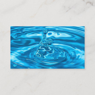 Carte De Visite Water Background - Blue