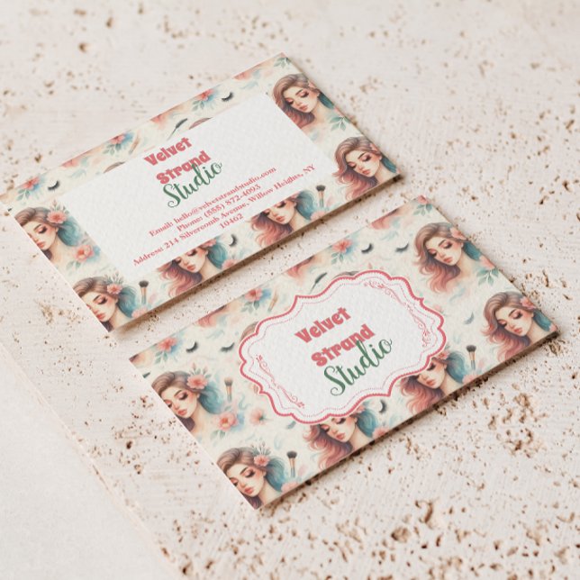 Carte De Visite Watercolor Lash Artist (Créateur téléchargé)