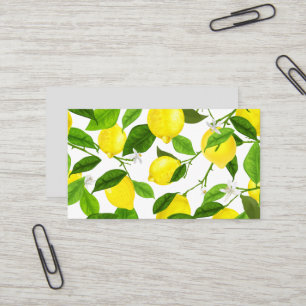 Carte De Visite Watercolor Lemon