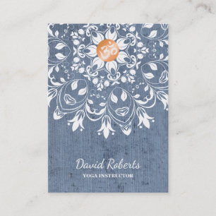 CARTE DE VISITE WATERCOLOR MANDALA LOGO CUSTOMISÉ YOGA INSTRUCTEUR