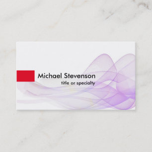 Carte De Visite Wave Motif Abstrait Moderne Unique Consultant