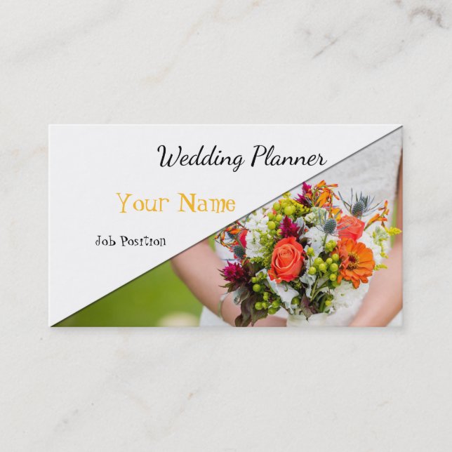 Carte de visite wedding planner (Devant)