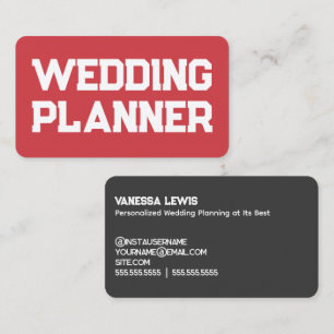 Carte De Visite Wedding planner