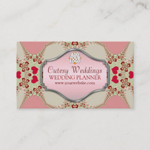 Carte de visite Wedding planner cutesy