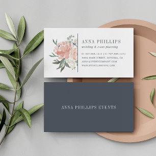 Carte De Visite Wedding planner floral du milieu de l'été