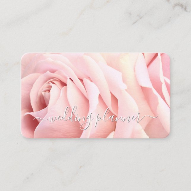 Carte De Visite Wedding planner, Profession do-it-yourself, Roses  (Devant)