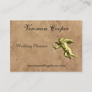 Carte De Visite Wedding planner vintage de cupidon