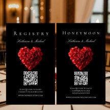 Wedding Registry-Heart Shaped Red Roses-