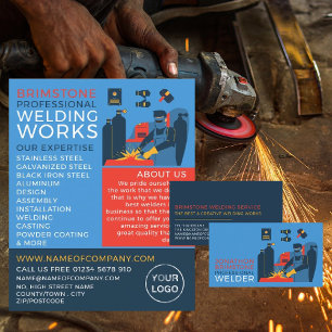Carte De Visite Welder Design, Metal Worker, Welder
