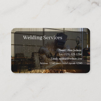Carte De Visite Welding Services Business card editable