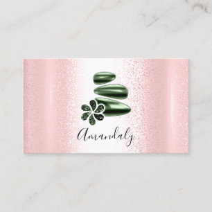 Carte De Visite Wellness Spa Massage Thérapie Verdure Réflexolog
