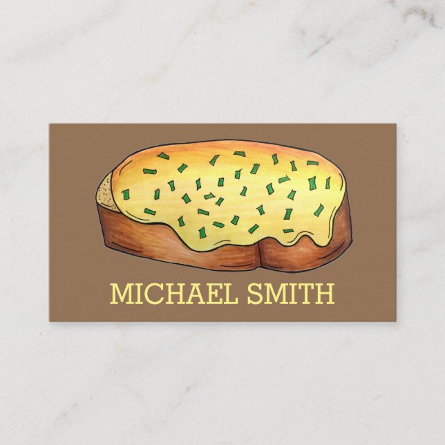 Carte De Visite Welsh Rarebit Savoureux Fromage Toast British Food (Devant)