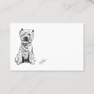 Carte De Visite West Highland White Terrier. "Westy"