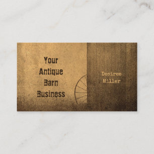 Carte De Visite Western Grange Rustique Sepia Pays Texture Vintage