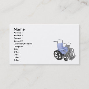 Carte De Visite WheelchairBlueSeat073110, nom, adresse 1, Addr…