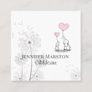 Carte de visite Whimsical de garde d'enfants