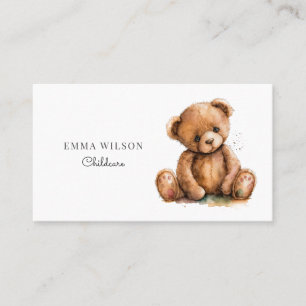 Carte De Visite Whimsical Teddy BearCarte de visite de garde d'enf