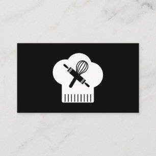 Carte De Visite Whisk à broche Casquette Chefs