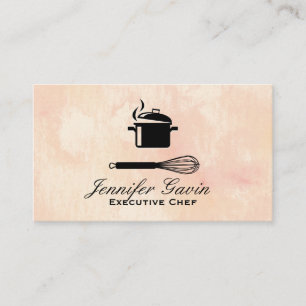 Carte De Visite Whisk   Chef exécutif   Pot Cuisine