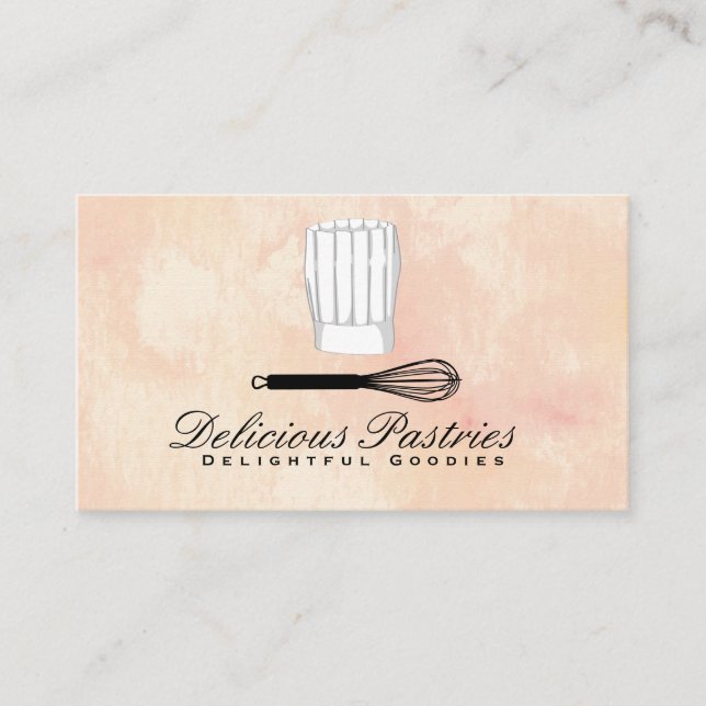 Carte De Visite Whisk et chef Casquette (Devant)