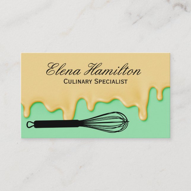 Carte De Visite Whisk | Goutte de dégivrage (Devant)