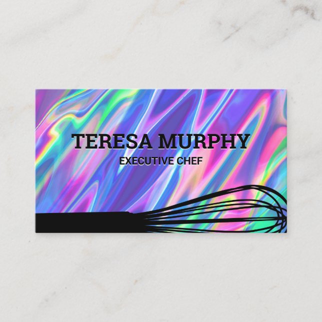 Carte De Visite Whisk | Rainbow Liquid (Devant)