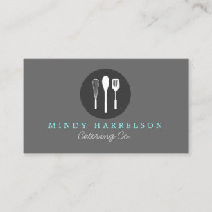 Carte De Visite WHISK SPOON SPATULA LOGO 5 pour boulangerie, Resta