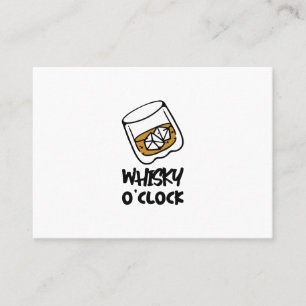 Carte De Visite whisky sur les rochers