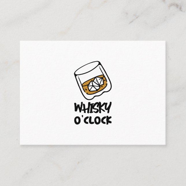 Carte De Visite whisky sur les rochers (Devant)