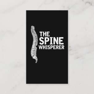 Carte De Visite Whisperer d'épine de chiropractie - chiroprakteur