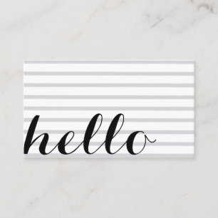 Carte De Visite White assemblée simple elegant minimalist