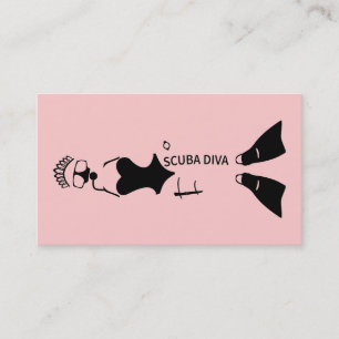 Carte De Visite White Space Scuba Diva
