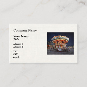 Carte De Visite Wildwood NJ – Carrousel vénitien de nuit