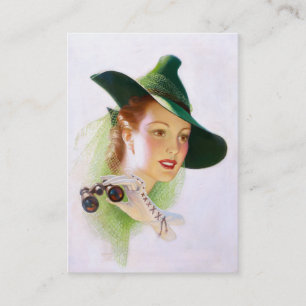 Carte De Visite William Fulton Soare : Femme avec binoculaire