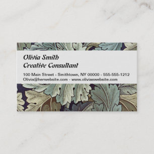 Carte De Visite William Morris Acanthus Feuilles