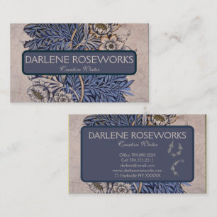 Carte De Visite William Morris Belle Tulipe & Willow Blue