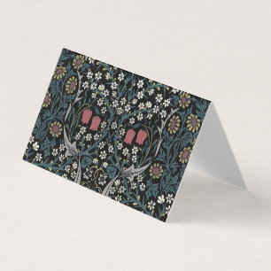 Carte De Visite William Morris Blackthorn Floral Art Nouveau