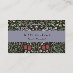 Carte De Visite William Morris Blackthorn Tapisserie Florale