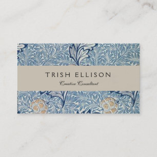 Carte De Visite William Morris Flower Floral Design